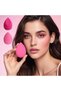 2 Pcs Makeup Sponge Set, Mixed Beauty Blender Sponges for Liquid, Cream, and Powder Makeup, Latex-Free, Soft Blending Sponges for Foundation Application Dry & Wet Dual-Use, Multicolor