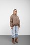 Khaki Oversized Puffer Coat Bomber Jacket - 4