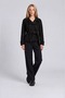 Mock Neck Suede Trench Coat with Buttons - 2
