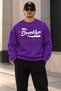 Brooklyn Freedom Printed Unisex Oversized Sweatshirt – Crew Neck Relaxed-Fit Casual Sweatshirt