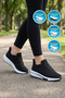 Black and White Knit Unisex Sneakers Molen 118 G