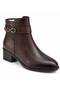 5715 Women's Casual Boots with 5 cm thick heels, stone embellishments, and a zip-up design