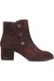 AC103-5 Genuine Suede Leather Comfortable Women's Zip-Up Boots - 6