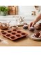 9-Cavity Cupcake Pan, 100% Platinum Silicone - 2