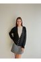 Button Detailed Oversize Cardigan - 2