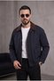 Casual Gabardine Jacket/Coat with Pouch Pockets
