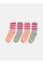Trendy Picks from Kübra Butik: Striped Women's House Socks, 2-Pack - 2