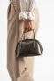 Luna Women's Mini Adjustable Strap, Zipper-Closure, Stylish Clutch Bag and Shoulder Bag in Platinum - 2