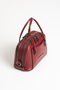 Luna Women's Mini Adjustable-Strap, Zipper-Closure, Stylish Hand and Shoulder Bag in Burgundy - 2