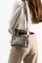 Luna Women's Mini Adjustable Strap, Zipper-Closure, Stylish Clutch Bag and Shoulder Bag in Platinum - 3