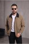 Casual Gabardine Jacket/Coat with Pouch Pockets