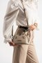 Luna Women's Mini Adjustable Strap, Zipper-Closure, Stylish Clutch Bag and Shoulder Bag, Sand Matte - 3