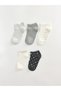 Trendy Picks from Kübra Butik: Embroidered Women's Ankle Socks, Pack of 5