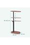 Bamboo side table, adjustable - 4