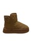 BDLZ-3022 Women's Casual Sports Boots in Taupe Color with Fur-Lined Design - 2