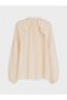 Trendy Picks from Kübra Butik: Tie-Detail, Ruffled Chiffon Blouse with a Roba Collar - 7