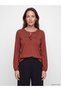 Trendy Picks from Kübra Butik: Tie-Detail Blouse with Embroidered Collar - 2