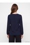 Trendy Picks from Kübra Butik: Tie-Detail Blouse with Embroidered Collar - 5