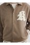 Trendy Picks from Kübra Butik: Shirt Collar Suede Men’s Jacket with Yoke Detail - 4