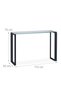 Console table with glass tabletop - 4