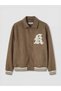 Trendy Picks from Kübra Butik: Shirt Collar Suede Men’s Jacket with Yoke Detail - 7