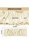 Cheesecloth Table Runner 35x120 Inch, Boho Beige Gauze Wedding مفارش طاولات for Kitchen Dining Holid - 6