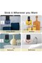 Wall Mount Phone Holders, 5 Piece Stick On Phone Mount Holder Organizer, Multi-Functional Storage Bo - 7