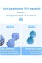 2-Pack Massage Ball Set, Peanut & Lacrosse Style, TPR & Silicone Double Roller for Deep Tissue, Trig - 6