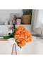 6Pcs Silk Hydrangea Artificial Flowers Realistic Hydrangea Halloween Fall Flowers Bouquet for Weddin - 5