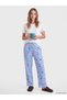 LCW DREAM Ecru-Patterned Women's Pajama Bottoms, Featuring the ALITA CITY Touch