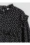 Trendy Picks from Kübra Butik: Girls' Dress with a Mock Neck and Polka Dots - 3