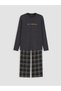 Trendy Picks from Kübra Butik: STANDARD Fit Checked Embroidered Men's Pajama Set - 6