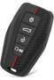 Key Fob Cover Case, Soft Silicone Remote Key Protector, Anti-Scratch Anti-Drop Shockproof Shell Comp