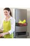 Magnetic Spice Rack Organizer with 10 Hooks, Space-Saving Kitchen Magnet Shelf for Cabinet & Refrige - 2