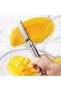 Mango Corer, Stainless Steel Mango Cutter Peeler Pineapple Pit Remover Tool, Multifunctional Mango S - 2