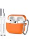for AirPods Pro 2 Case Soft Silicone -Orange