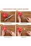 4 Pieces Multi Function Fruit Corer and Pitter Remover Set, Stainless Steel Pear Corer Pitter, 4 Siz - 3
