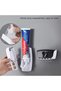 Automatic Toothbrush Dispenser, Wall Mount Toothpaste Squeezer and Toothbrush Holder Set for Kids Fa - 5