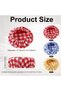 6 PCS Multicolor Cookware Cloth Covers, Reusable Elastic Sourdough Starter Lids, Breathable Fermenta - 5