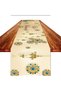 Linen Eid Mubarak Table Runner Table Decorations - Islamic Ramadan Table Runner - Muslim Eid Mubarak