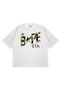 Unisex Oversized Bape 1st '26 Printed Boxy-Fit Thick Fabric (240 gsm) T-shirt