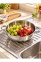Set of 2 Stainless Steel Strainers with Legs and Handles, 24 and 26 cm, for Vegetables, Fruit, and Pasta - 4