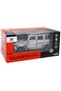 Brabus G Pull-Back Model Car Jeep with Opening Doors, Die-Cast Metal, Sound and Lights, 1:24 Scale, Gray and Black - 2