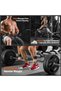 Tricep Press Down Cable Machine Attachment, Solid Steel Body Training Lat Pulldown Home Gym Accessor - 3
