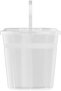 DX 20L Round Plastic Bucket with Handle & Lid - 3
