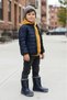 W10168 Topo Ski Charol Navy Blue Orthopedic Boys' Rain Boots - 5