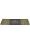 Brown Blue Shawl Pattern Tie Handkerchief Set - 3