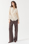 Women's Tie-Up Wrap Blouse - 7
