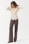 Women's Tie-Up Wrap Blouse - 6