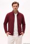 Burgundy Men's Fleece Jacket, Full-Zip, True to Size Fit, 3 Pockets, Outdoor - 5